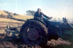 Ploughing with a tractor
