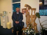 Mr Huisdean Campbell, shinty coach.
