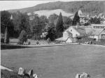 The bowling green and Pavilion, Strathpeffer.
