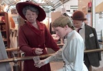 Mrs Mitchell, preparing to "take the waters"