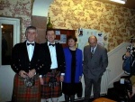 The President (Jock Watt) and principal guests