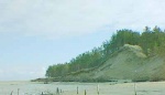 Eroded dune on NW edge of Morrich More
