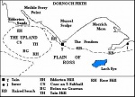 Map of the Dornoch Firth showing the local topography