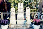 Fresh flowers placed on grave during a recent commemoration (1995)