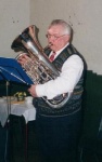 Jim Arthur playing his tuba