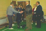 Indoor Bowls 2 Handshakes all round