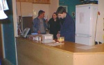 The refreshments bar