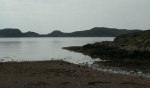 View from the beach at burial ground