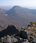 An Ruadh stac from Ben Damh