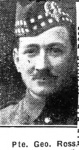 Ross George, Pte, Alness