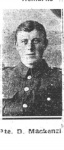 Mackenzie David, Pte, Achterneed