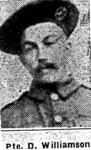 Williamson Donald, Pte, Edderton