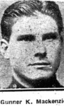 Mackenzie Kenneth, Gunner, Gairloch