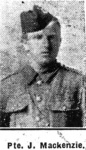 Mackenzie John, Pte, Mellon Charles
