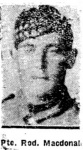 Macdonald Roderick, Pte, Munlochy