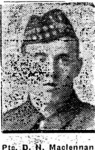 Maclennan D N, Pte, Shieldaig