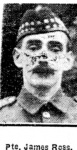 Ross James, Pte, Tain