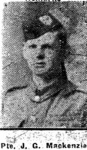 Mackenzie John G, Pte, Tain