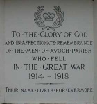 Avoch War Memorial