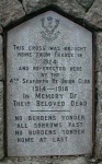 Cambrai War Memorial Plaque No. 1