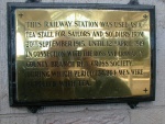Plaque at Dingwall Railway Station