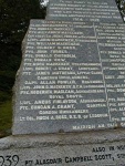 Garve War Memorial - Inscriptions