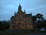 Logie Easter Church is opposite the Memorial.