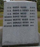 The South face panel of Nigg War memorial