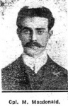 Macdonald Murdo, Corpl