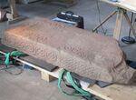 The stone at the conservators. [Photo: NOSAS]
