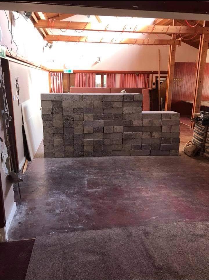 Building works old function hall