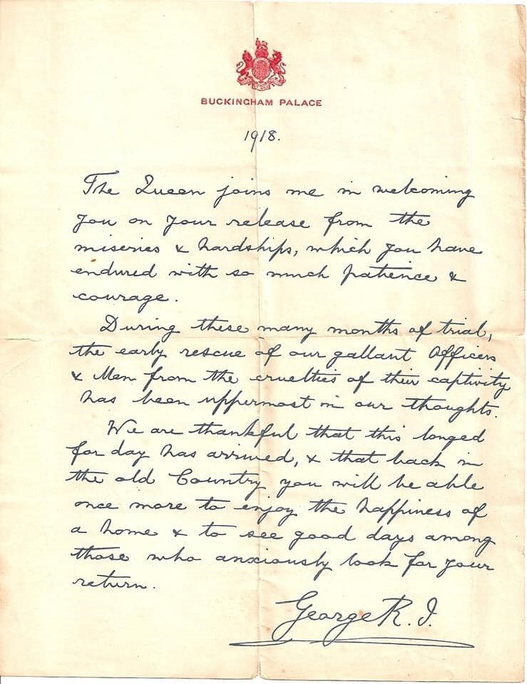 McGinn, discharge letter from the King