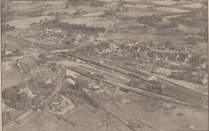 Aerial view Muir of Ord 1950