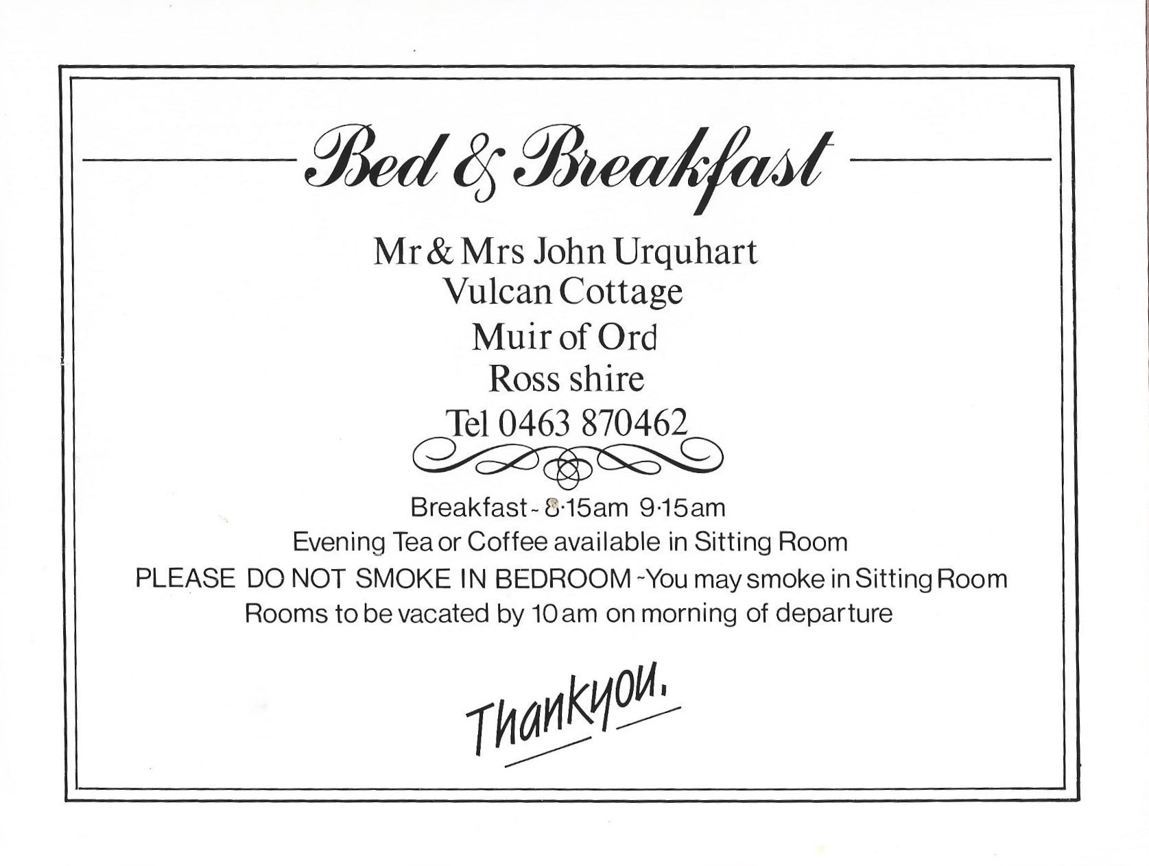 Bed & Breakfast